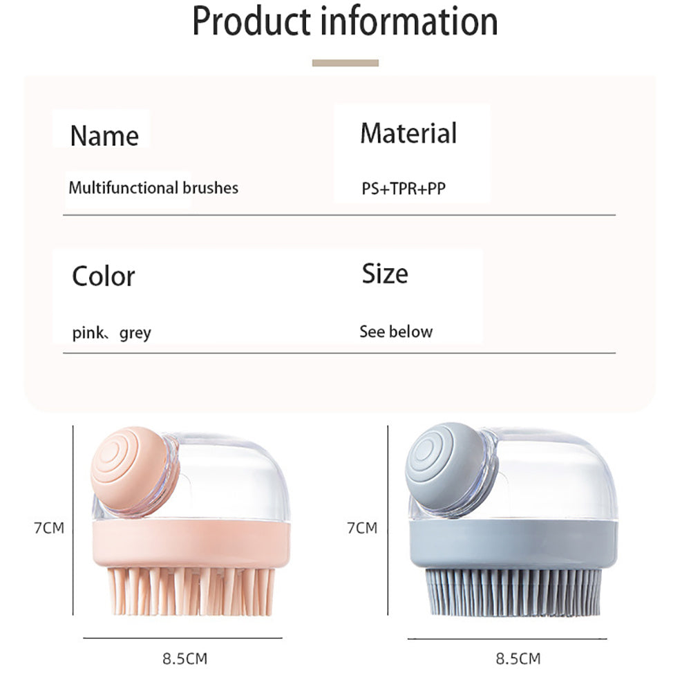 Cepillo masajeador de silicona LuxuryGlow para el cuero cabelludo: exfoliante anticaspa para hombres y mujeres