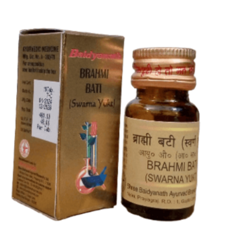 Baidyanath Brahmi Bati Swarna Yukt – Ayurvedic Mind & Memory Support - LUXURY GLOW