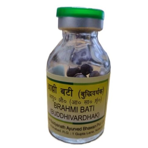 Baidyanath Brahmi Bati – Memory Booster, Stress Relief & Cognitive Support Ayurvedic Tablets