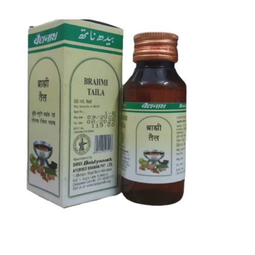 Baidyanath Brahmi Tel 50ml – Stress Relief, Memory Booster & Ayurvedic Cognitive Oil