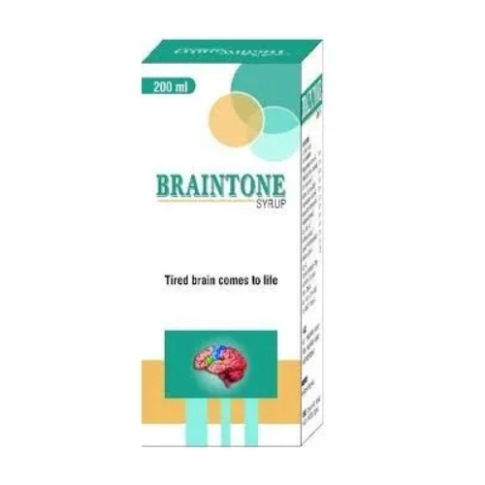 Shree Dhanwantri Braintone Syrup (200 ml) – Ayurvedic Memory, Stress & Brain Support