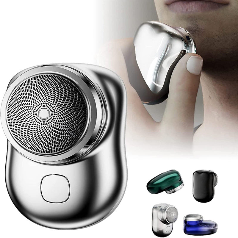 ماكينة حلاقة كهربائية صغيرة محمولة بمنفذ USB من LuxuryGlow للرجال والنساء - ماكينة حلاقة لاسلكية جافة ورطبة