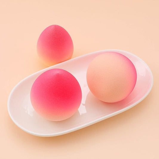 LuxuryGlow Super Soft Peach Makeup Sponge with Drying Rack – Wet & Dry Use