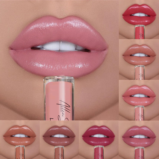 ALLEN SHAW Silky Cream Lip Gloss – Long-Lasting Mineral Lip Glaze (1pc)