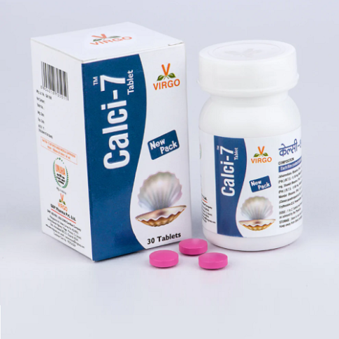 Virgo Calci-7 Tablets – Ayurvedic Calcium Supplement for Bone Strength & Joint Health