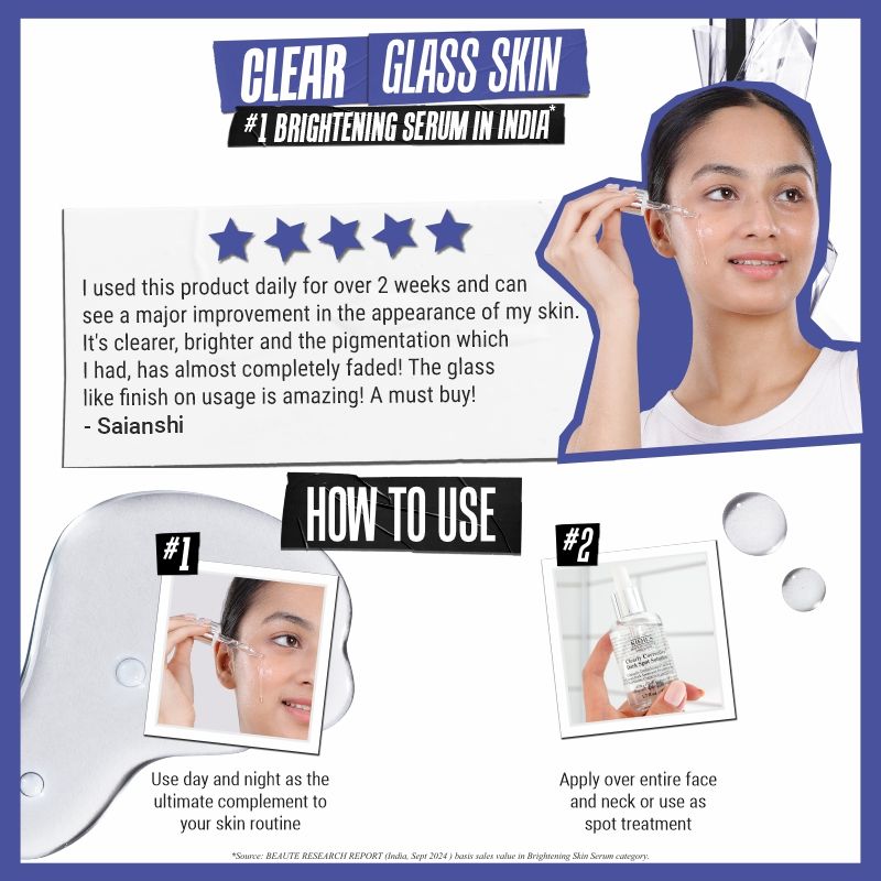 KIEHL’S Clearly Corrective™ Dark Spot Solution – Advanced Brightening Serum for Even, Radiant Skin