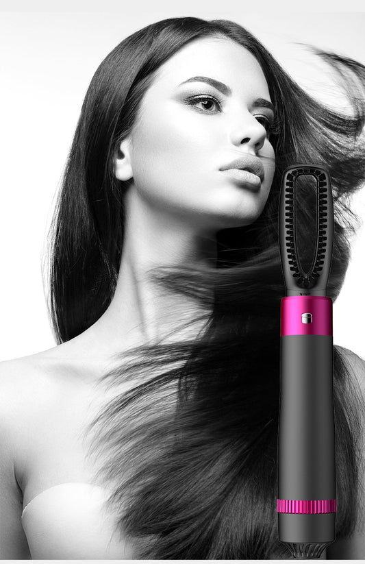 Set de cepillo secador de pelo 5 en 1 LuxuryGlow: secador, plancha, rizador y voluminizador