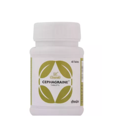 Charak Cephagraine Tablets – Ayurvedic Relief for Migraine, Sinusitis & Nasal Congestion