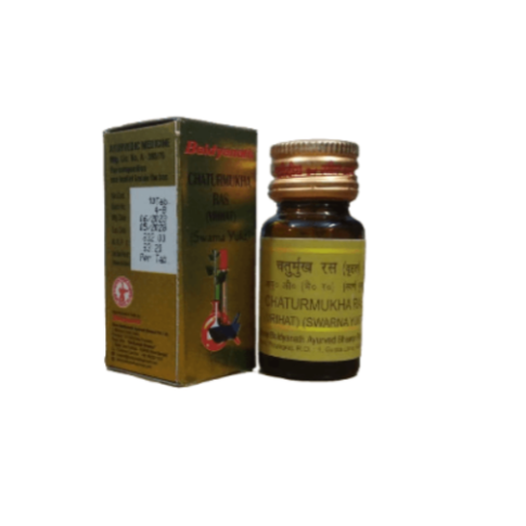 Baidyanath Chaturmukha Ras Vrihat (S.Y.) – Ayurvedic Vitality Support - LUXURY GLOW