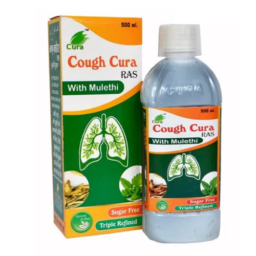Cura Coughcura Ras – Ayurvedic Expectorant for Cold, Cough & Chest Congestion Relief