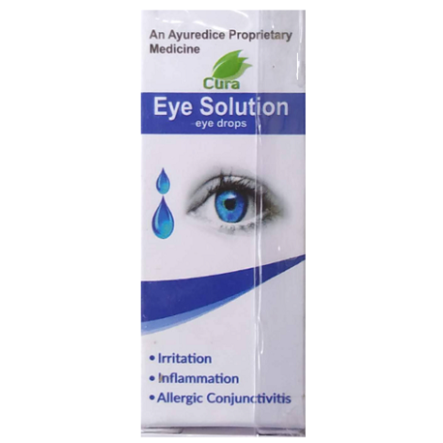Cura Eye Solution Eye Drops | Relief for Conjunctivitis, Dry Eyes, Strain & Irritation