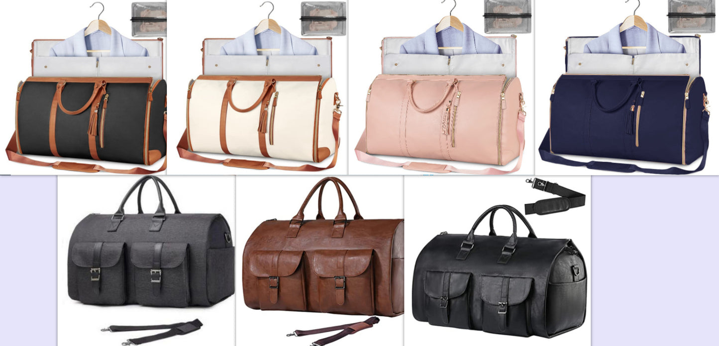 Large Capacity Travel Duffle Bag Women's Handbag Folding Suit Bag Waterproof Clothes Totes - LUXURY GLOW