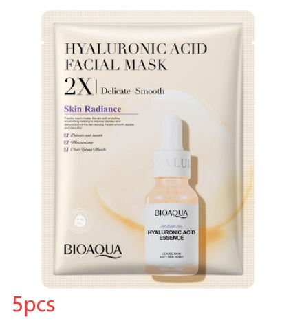 BIOAOUA Collagen & Hyaluronic Acid Face Mask – Hydrating & Firming Sheet Mask