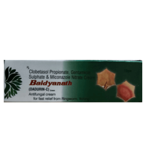 Baidyanath Dadurin Cream Pack of 10 | Ayurvedic Skin Care for Itching, Ringworm & Fungal Protection