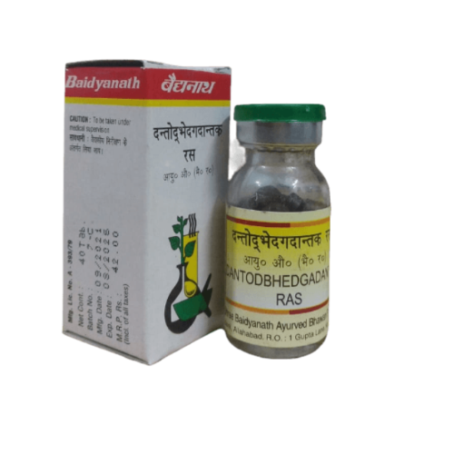 Baidyanath Dantodbhedgadantak Ras – Ayurvedic Remedy for Teething Pain, Gum Swelling & Digestion Support
