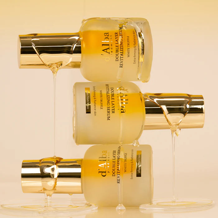 d’Alba White Truffle Double Layer Revitalizing Serum – Vegan Hydration & Glow (30ml)