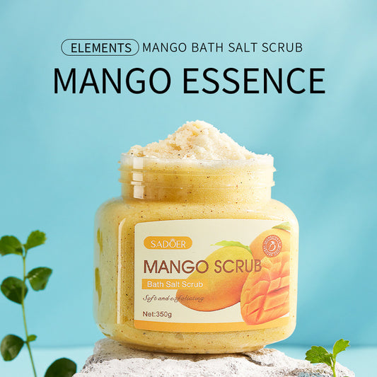 Crema exfoliante corporal con sales de baño de frutas SADOER – 350 g Cuidado exfoliante de la piel