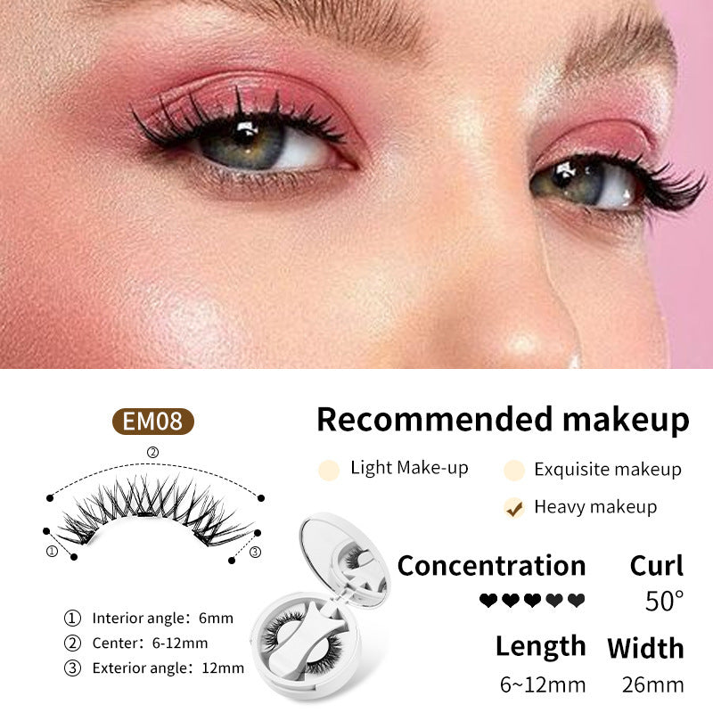 LuxuryGlow Magnetic Eyelashes with Storage Box & Applicator – Glue-Free & Reusable