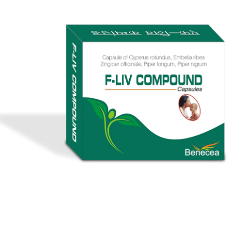 Shree Dhanwantri F-Liv Compound Capsule for Liver Health & Detox (60 Capsules)