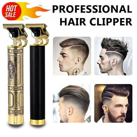 LuxuryGlow Pro T-Blade Cordless Hair Clipper – Zero-Gap Bald Trimmer for Men