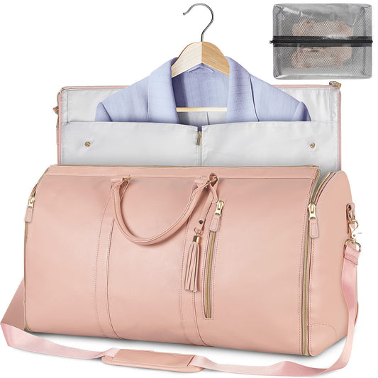 Large Capacity Travel Duffle Bag Women's Handbag Folding Suit Bag Waterproof Clothes Totes - LUXURY GLOW