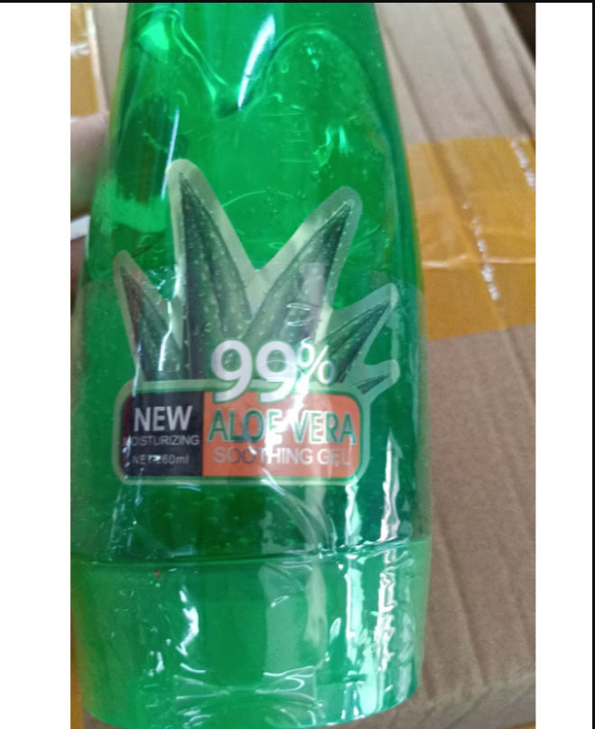 Gel de aloe vera LuxuryGlow de cuerno de buey: crema facial hidratante y calmante (260 g)