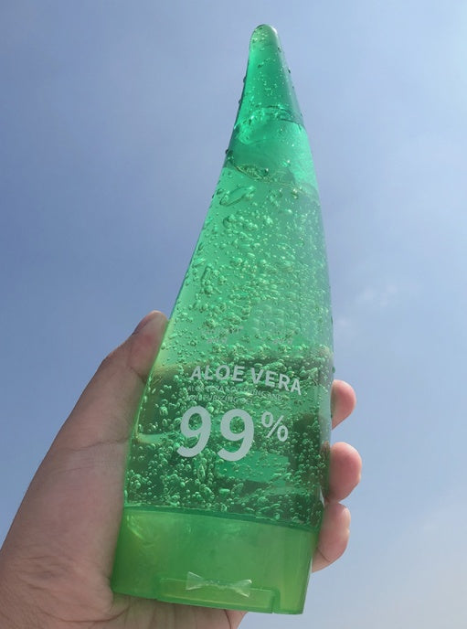 Gel de aloe vera LuxuryGlow de cuerno de buey: crema facial hidratante y calmante (260 g)