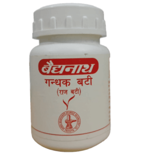 Baidyanath Gandhak Bati (Raj Bati) 80 Tablets | Ayurvedic Antacid & Digestive Support