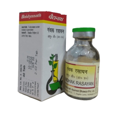 Baidyanath Gandhak Rasayan – Ayurvedic Medicine for Skin Disorders & Urinary Health