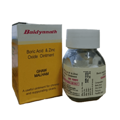 Baidyanath Ghaw Malham – Ayurvedic Antiseptic Ointment for Wounds, Cuts & Burns