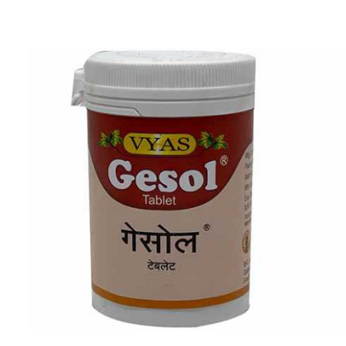 Vyas Gesol Tablets – Ayurvedic Digestive Support for Acidity & Indigestion (100 Tablets)