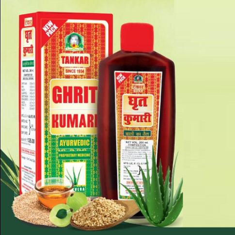 Tankar Ghrit Kumari Hair Oil – Ayurvedic Hair Fall Control & Follicle Care Oil