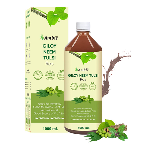 Ambic Giloy Neem Tulsi Ras – Immunity Booster Ayurvedic Detox & Wellness Tonic