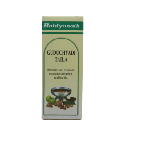 Baidyanath Guduchyadi Tel 50ml | Ayurvedic Oil for Joint Pain, Skin Infections & Itching