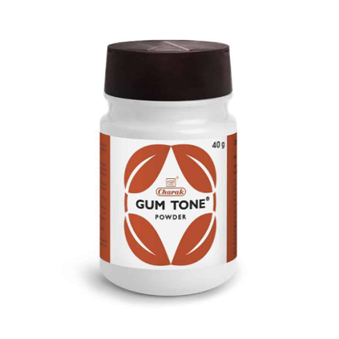 Charak Gum Tone Powder | Anti-Plaque, Gum Strengthening & Fresh Breath Oral Care – 40g