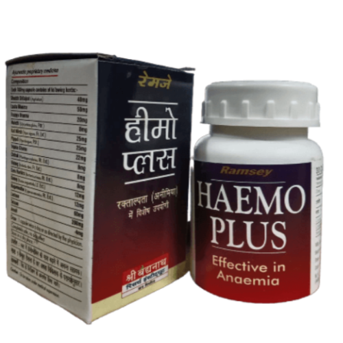 Ramsey Pharma Haemo Plus Capsules – Ayurvedic Iron & Hemoglobin Support Supplement