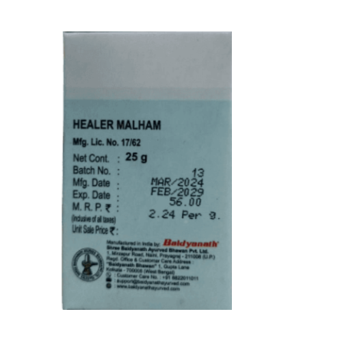 Baidyanath Healer Malham – Ayurvedic Ointment for Fast Wound Healing & Skin Protection