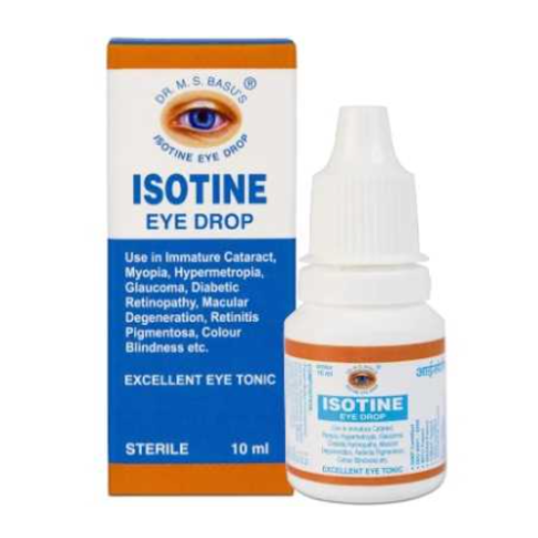 Isotine Ayurvedic Eye Drops for Vision Support, Eye Strain & Eye Health Care