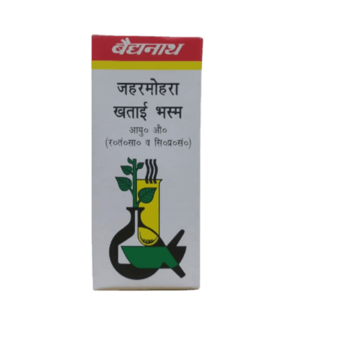 Baidyanath Jaharmohra Khatai Bhasma for Acidity, Burning & Pitta Balance – Ayurvedic Medicine