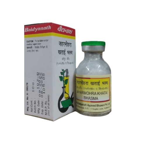 Baidyanath Jaharmohra Khatai Bhasma for Acidity, Burning & Pitta Balance – Ayurvedic Medicine