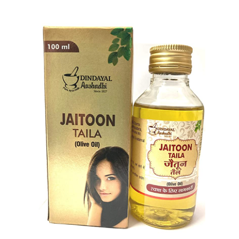 Dindayal Jaitoon Tel 100ml – Pure Olive Oil for Heart Health & Wellness