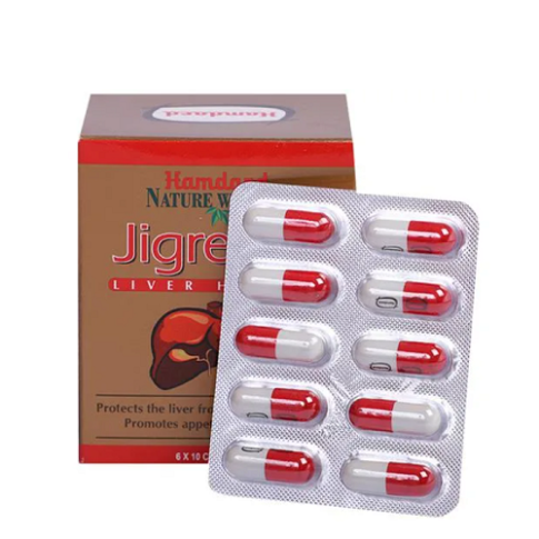 Hamdard Jigreena Capsules for Liver Health, Detox & Digestion Support – 60 Capsules