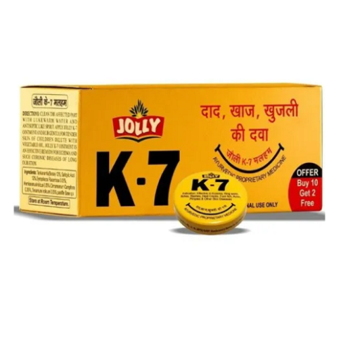 Jolly K-7 Malham for Eczema, Ringworm & Itching Relief – Ayurvedic Ointment