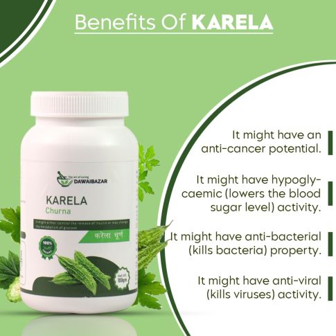 Dawaibazar Karela Churna 100g – Natural Bitter Gourd Herbal Powder - LUXURY GLOW