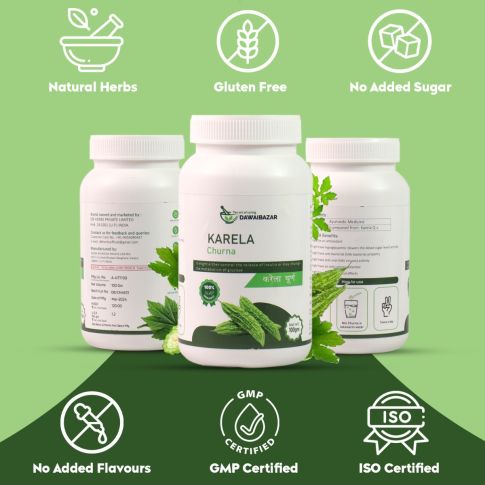 Dawaibazar Karela Churna 100g – Natural Bitter Gourd Herbal Powder - LUXURY GLOW
