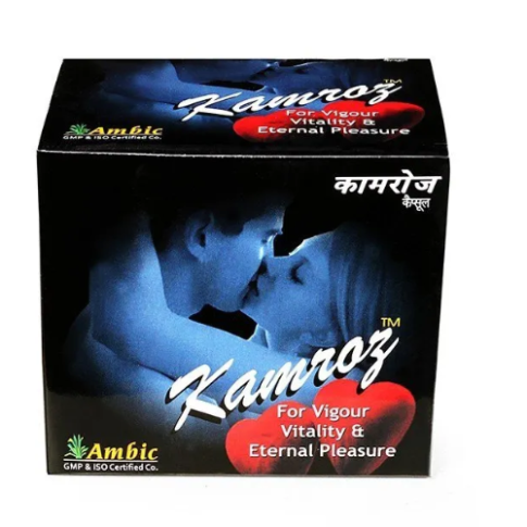 Ambic Kamroz Capsules – Ayurvedic Strength, Stamina & Energy Booster (30 Capsules)