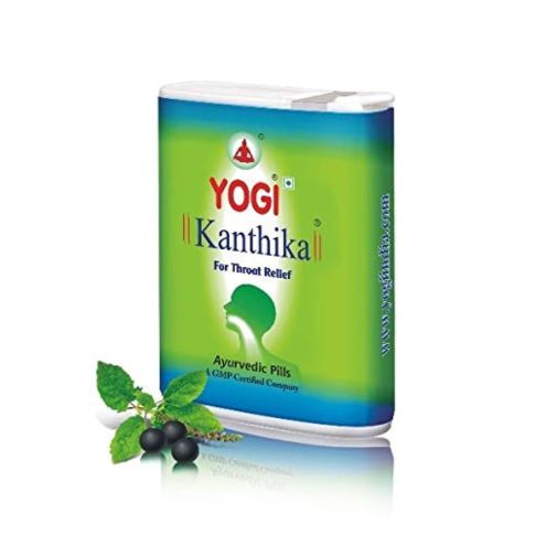 Yogi Kanthika Throat Relief Tablets 140 (Pack of 3) – Ayurvedic Lozenges - LUXURY GLOW