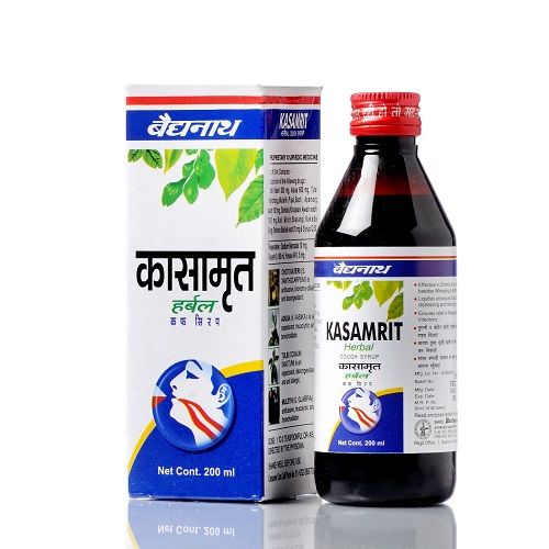 Baidyanath Kasamrit Syrup – Herbal Relief for Dry, Wet & Allergic Cough (Ayurvedic)