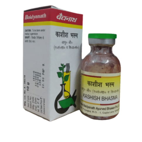Baidyanath Kashish Bhasma 10g – Ayurvedic Iron Supplement for Anemia & Liver Health