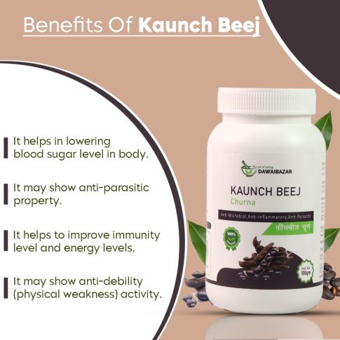 Dawaibazar Kaunch Beej Churna 100g – Natural Ayurvedic Herbal Powder - LUXURY GLOW
